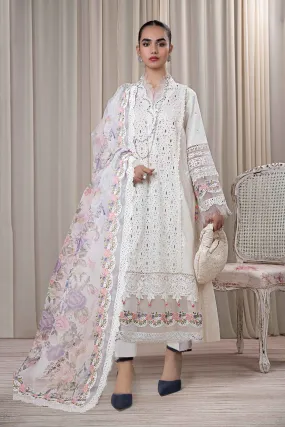 3 Piece Embroidered Dobby Suit | DW-EF24-30