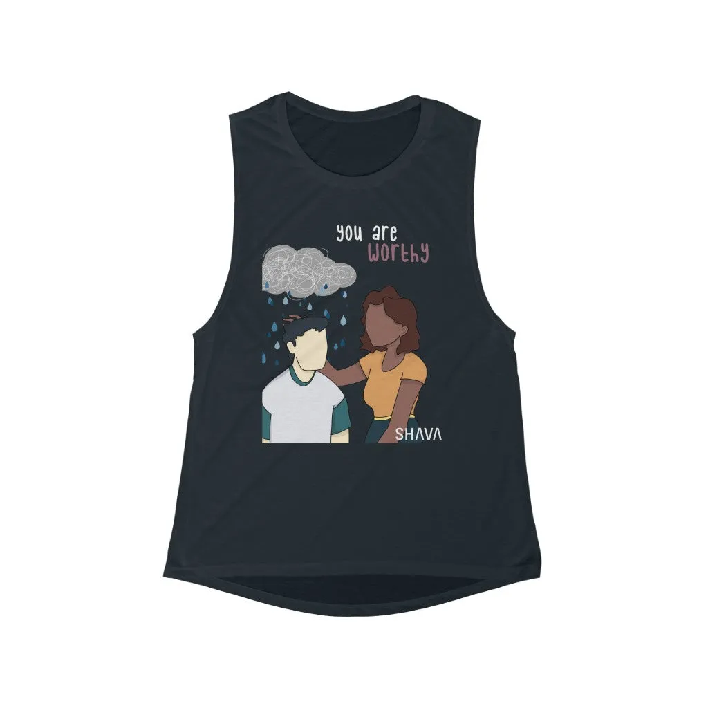 Affirmation Feminist Pro Choice Tank Top Unisex  Size – You Are Worthy (Depression)