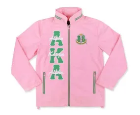 AKA Windbreaker Embroidered Pink, Ivy Leaf 1908 Twenty Pearls
