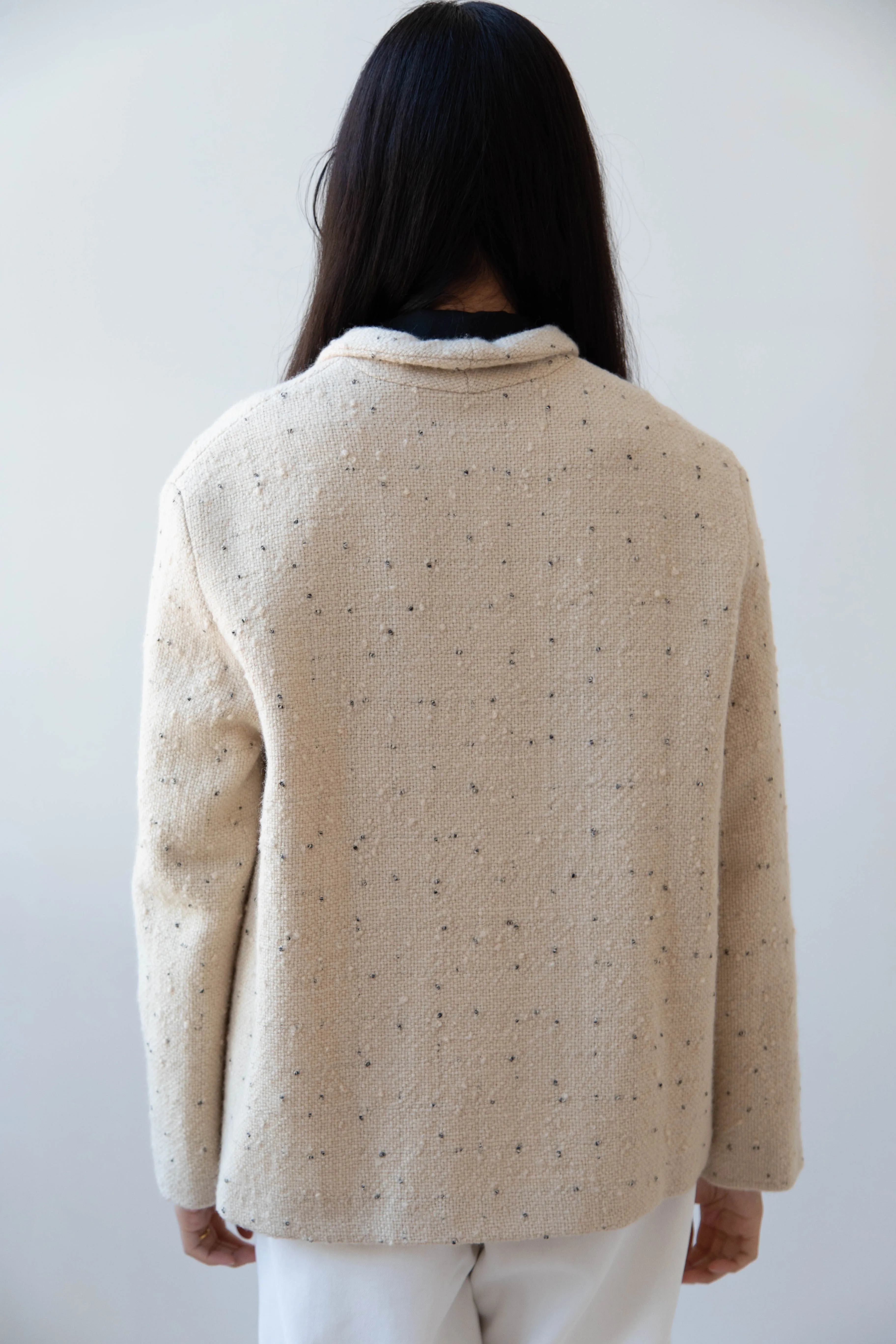 Apuntob | Jacket in Natural with Tweed Dots