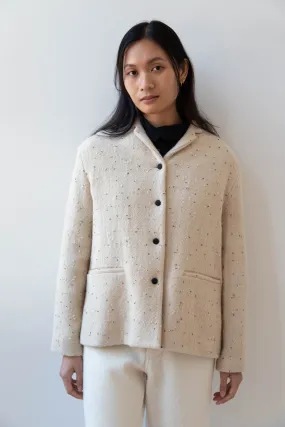 Apuntob | Jacket in Natural with Tweed Dots