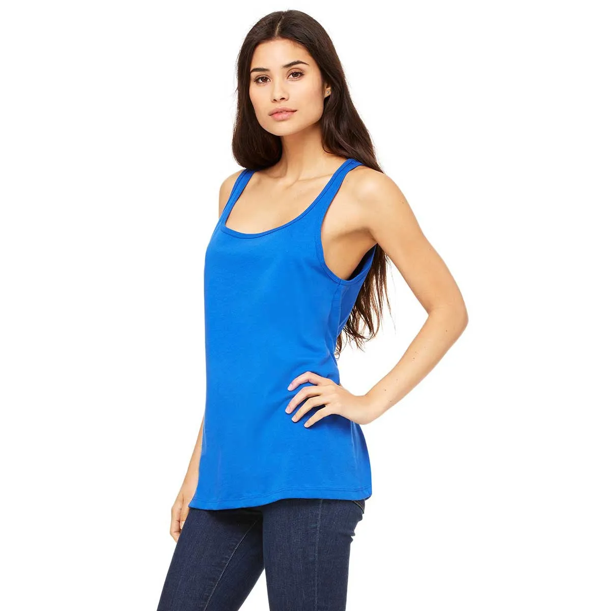Bella   Canvas Women's True Royal Relaxed Jersey Tank