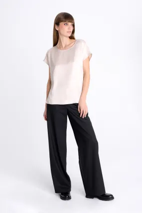 BLACK STRAIGHT TROUSERS