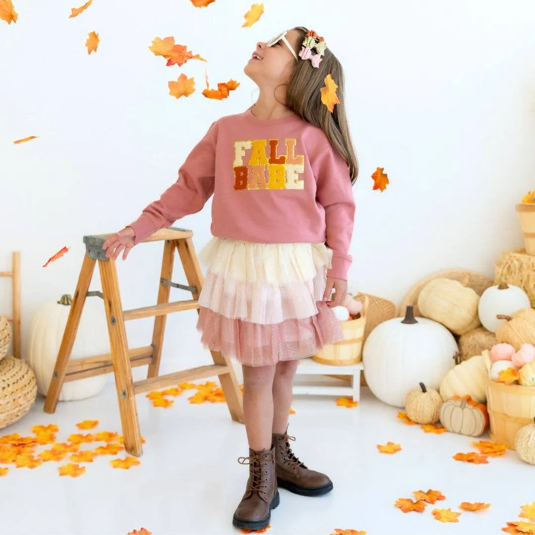 Boho Blush Girls Tutu Skirt