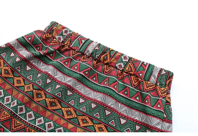 Boho Skirt, Hippie Skirts, Maxi Skirt, Green Herb