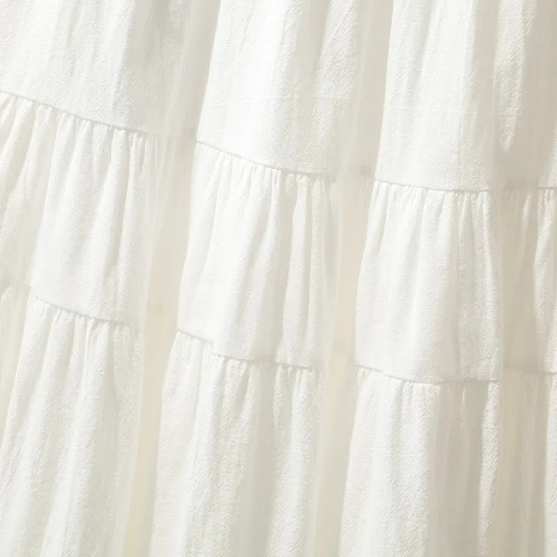 Boho Skirt, Hippie Skirts, Maxi Skirt, White Cotton