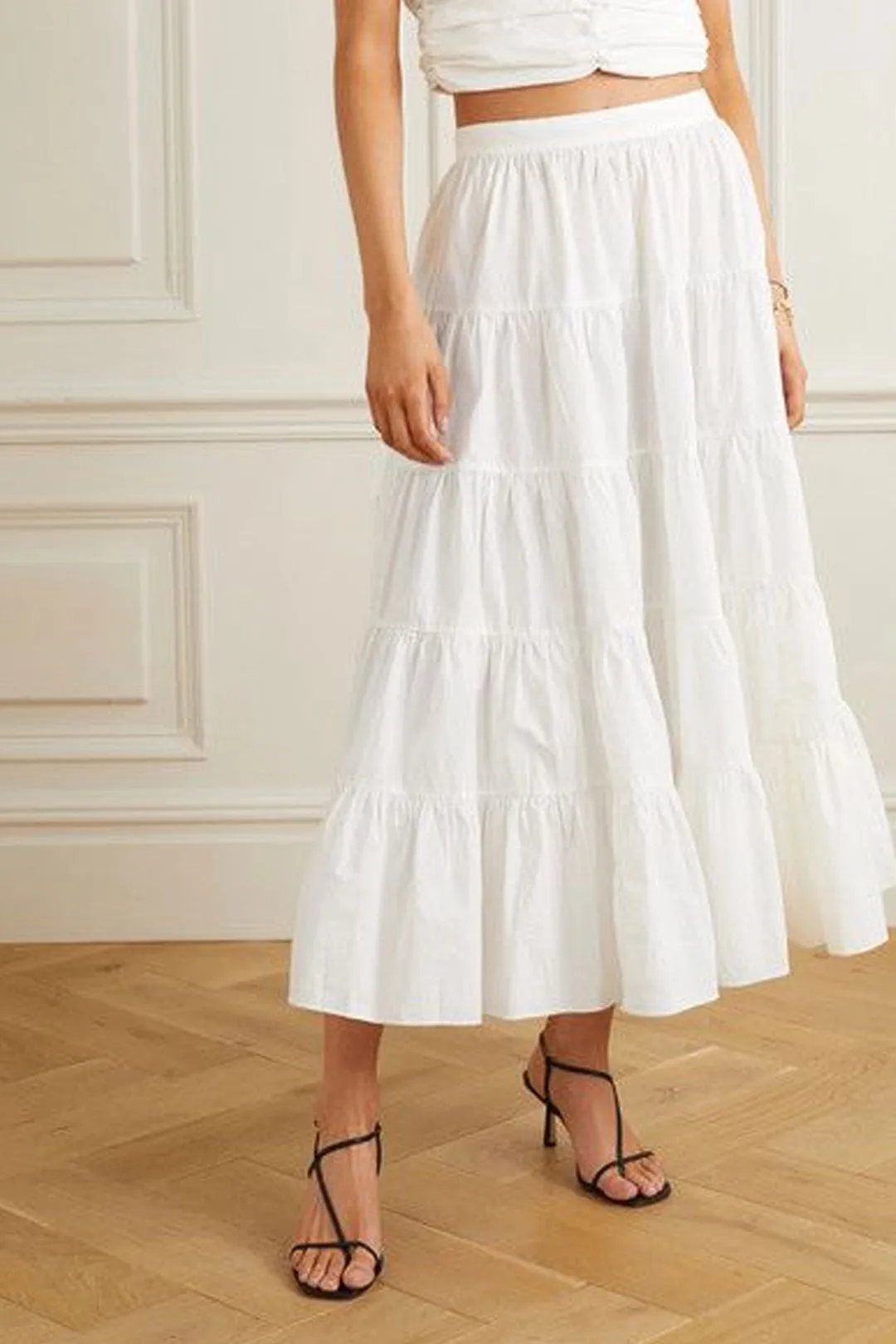 Boho Skirt, Hippie Skirts, Maxi Skirt, White Cotton