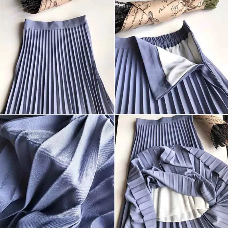 Boho Skirt, Hippie Skirts, Midi Pleated Skirt, Light Tone