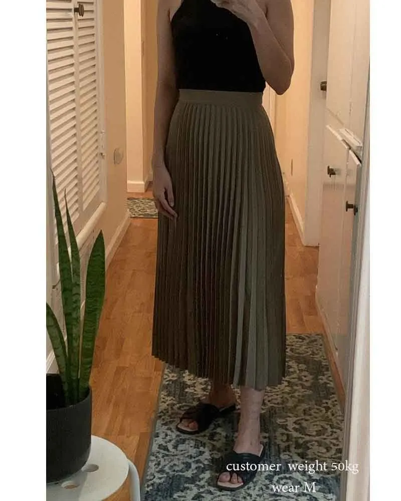 Boho Skirt, Hippie Skirts, Midi Pleated Skirt, Light Tone
