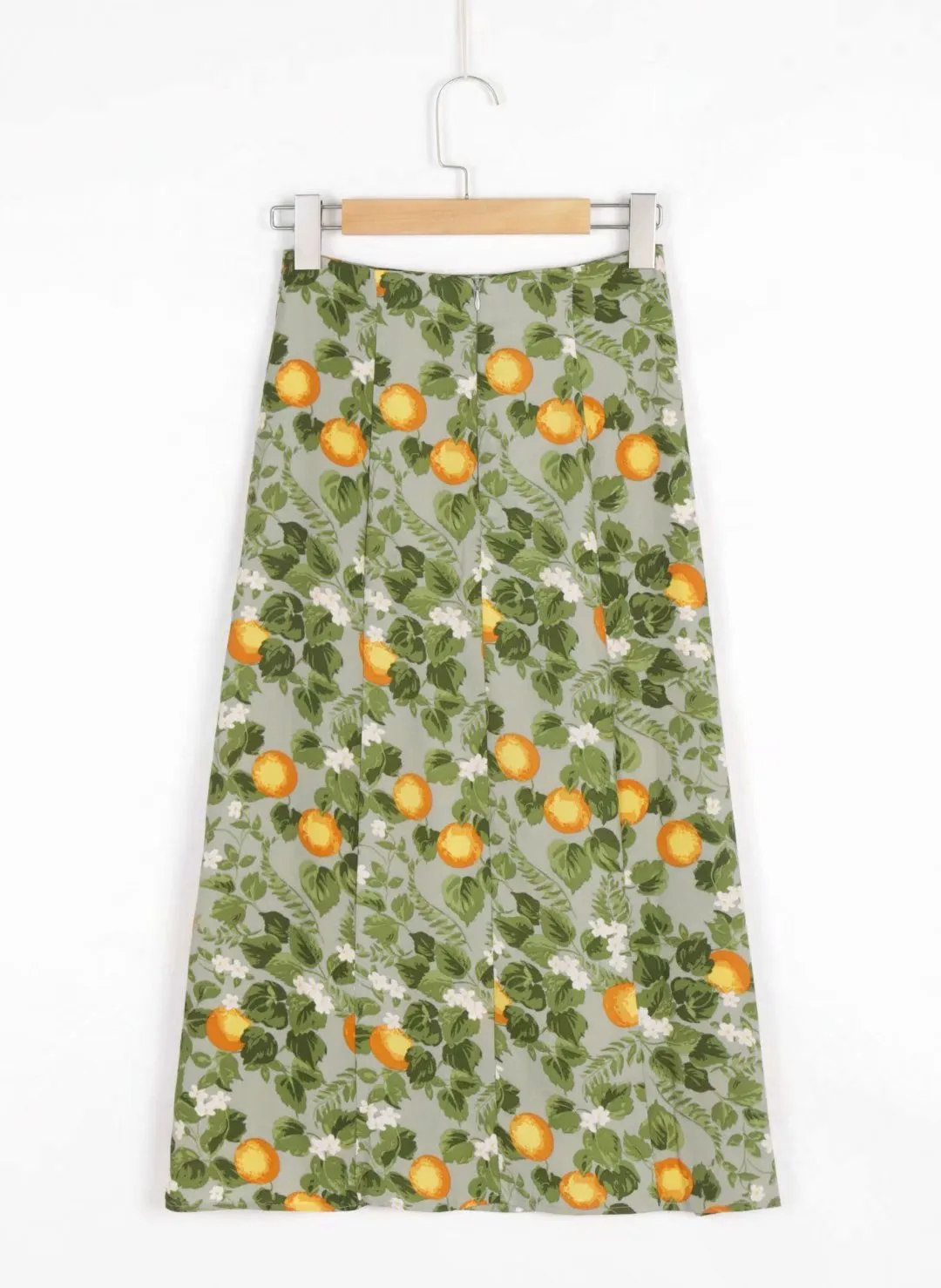 Boho Skirt, Hippie Skirts, Midi Skirt, Madarin Garden Green