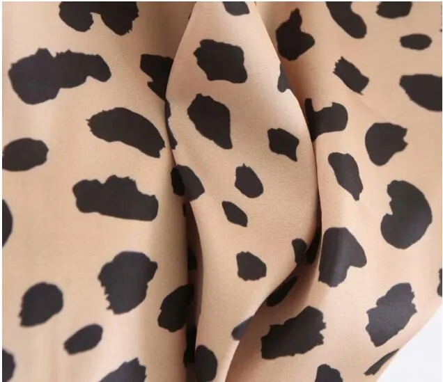 Boho Skirt, Hippie Skirts, Midi Skirt, Retro Satin Skirt, Paw Black White