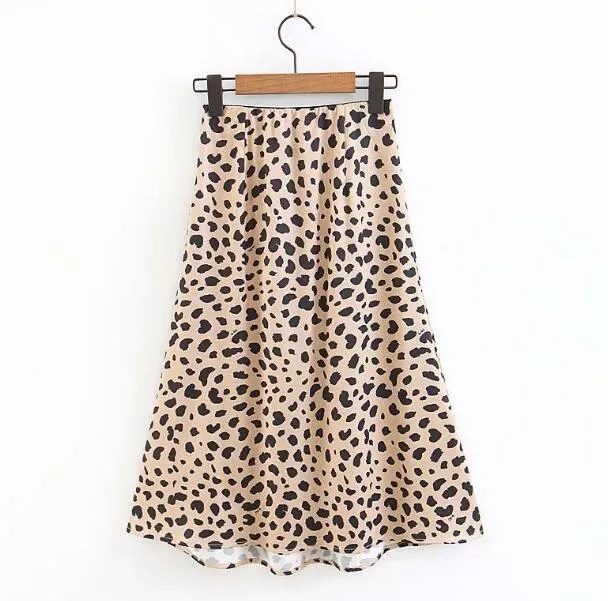 Boho Skirt, Hippie Skirts, Midi Skirt, Retro Satin Skirt, Paw Black White