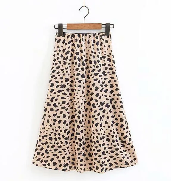Boho Skirt, Hippie Skirts, Midi Skirt, Retro Satin Skirt, Paw Black White