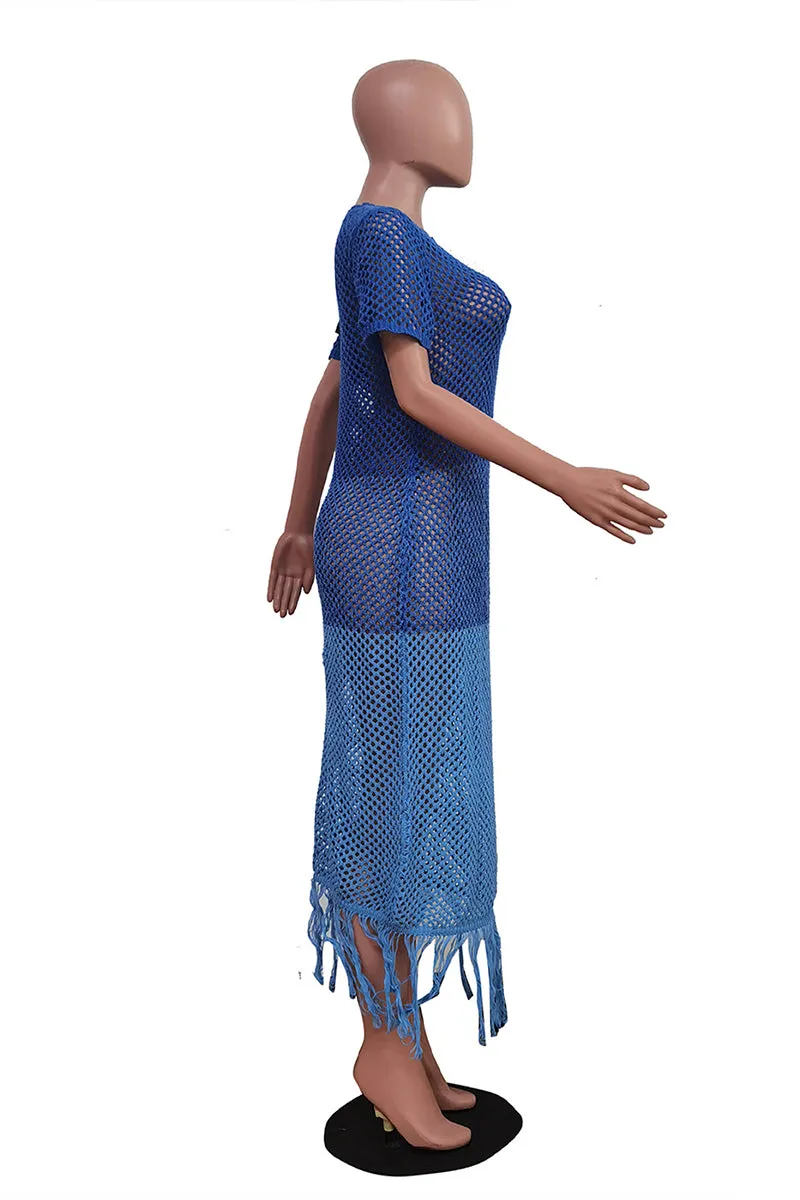 BT3009 Crochet Cover-up Dress