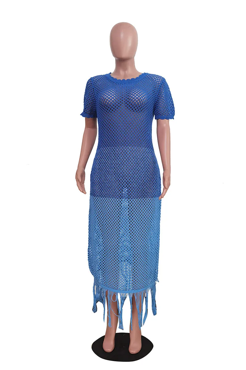 BT3009 Crochet Cover-up Dress