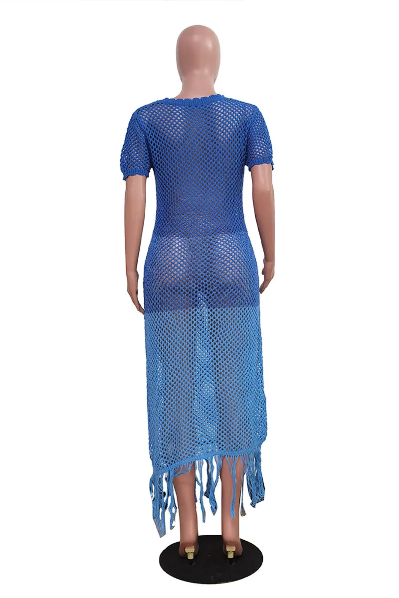 BT3009 Crochet Cover-up Dress