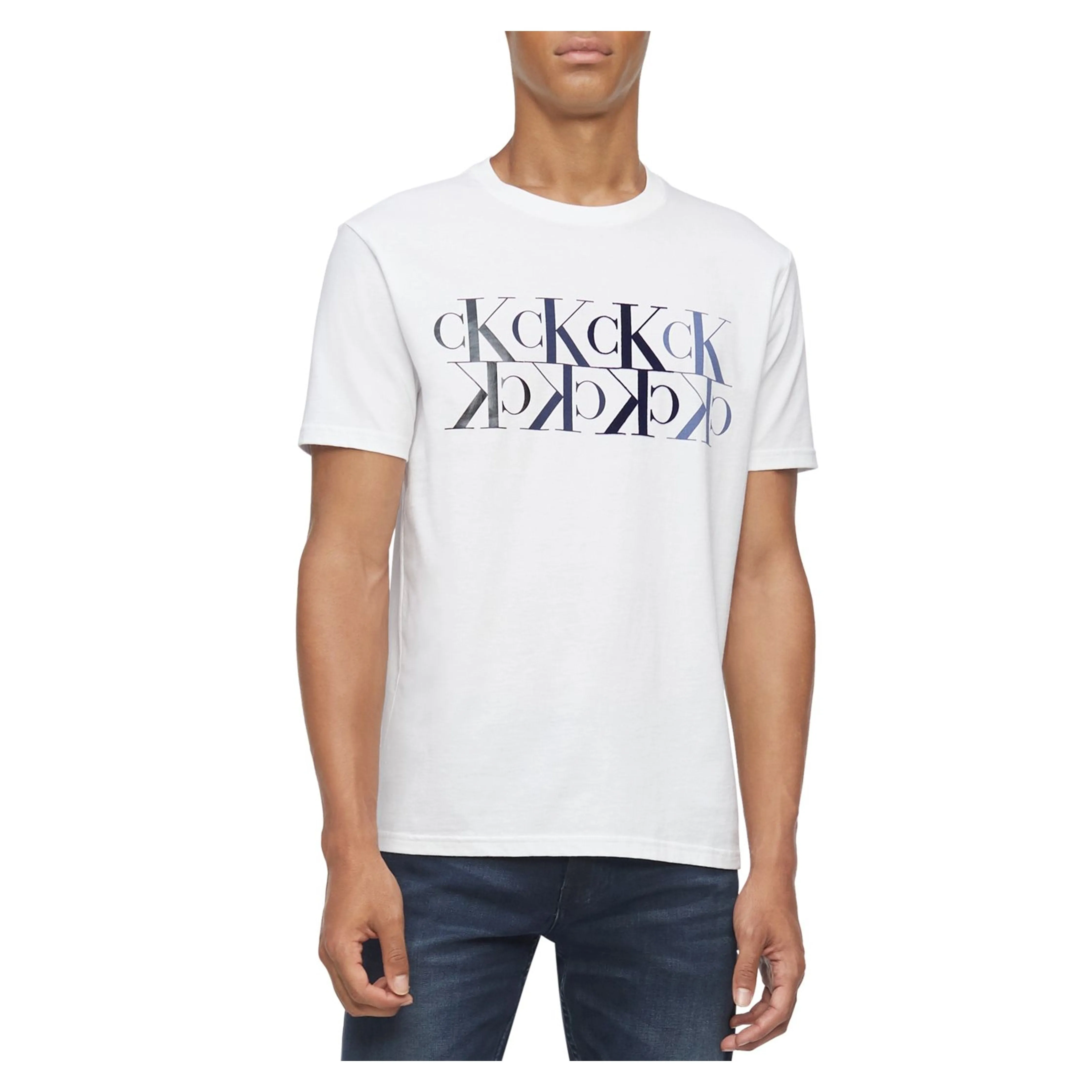 Calvin Klein Jeans Men's Monogram Reflection Logo Graphic T-Shirt
