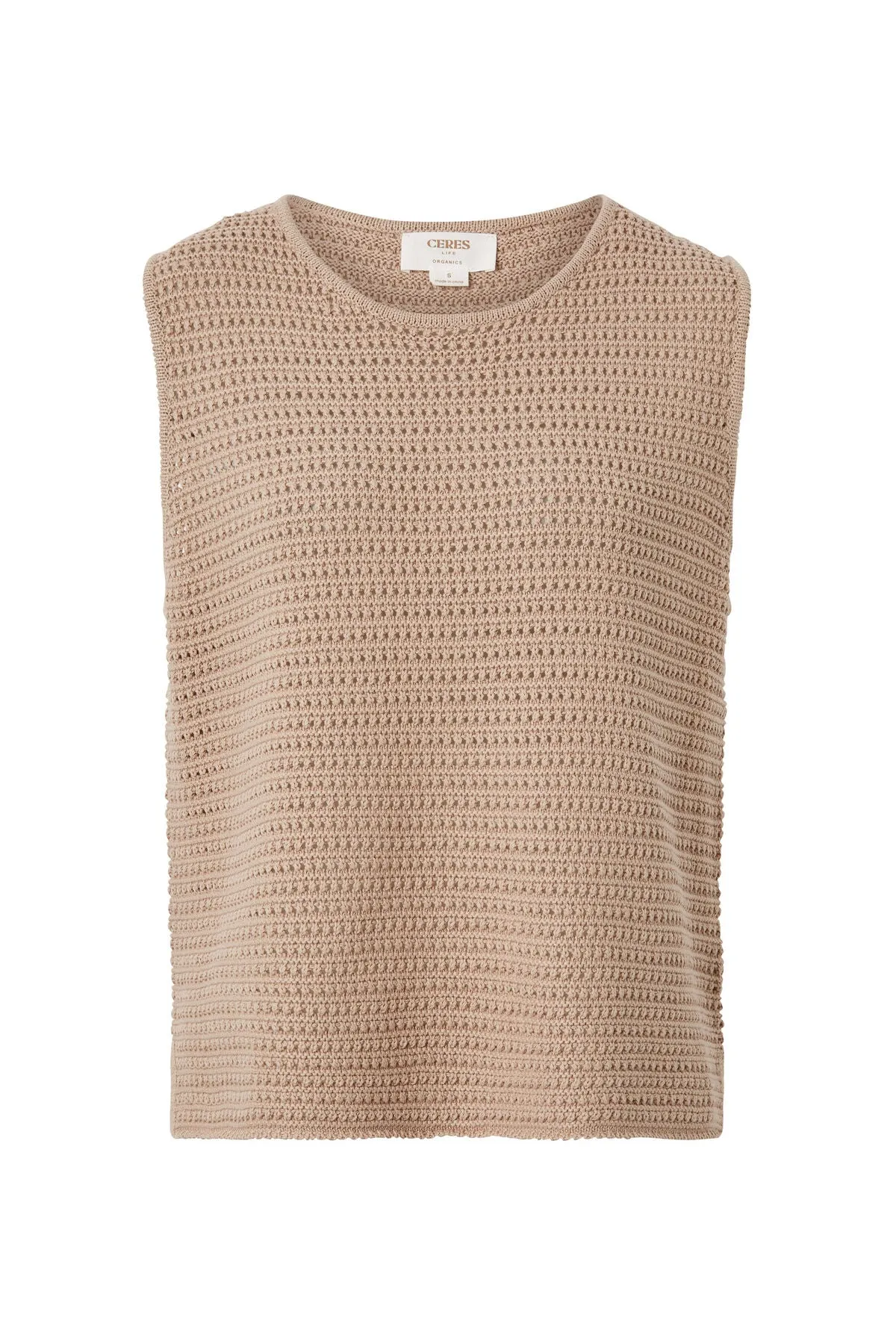 Ceres Life Mesh Knit Spring Tank - string