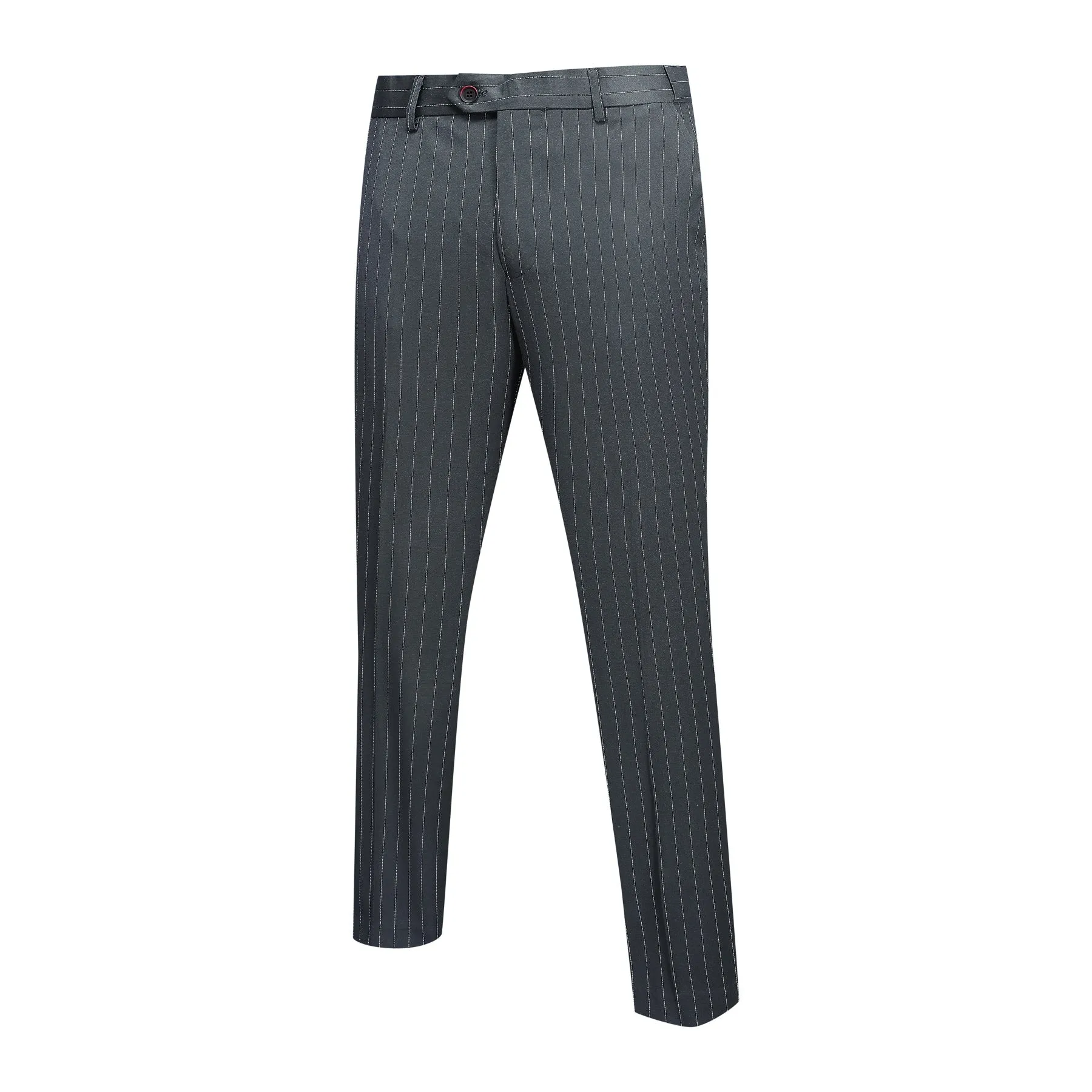Classic Grey 3-Piece Striped Suit