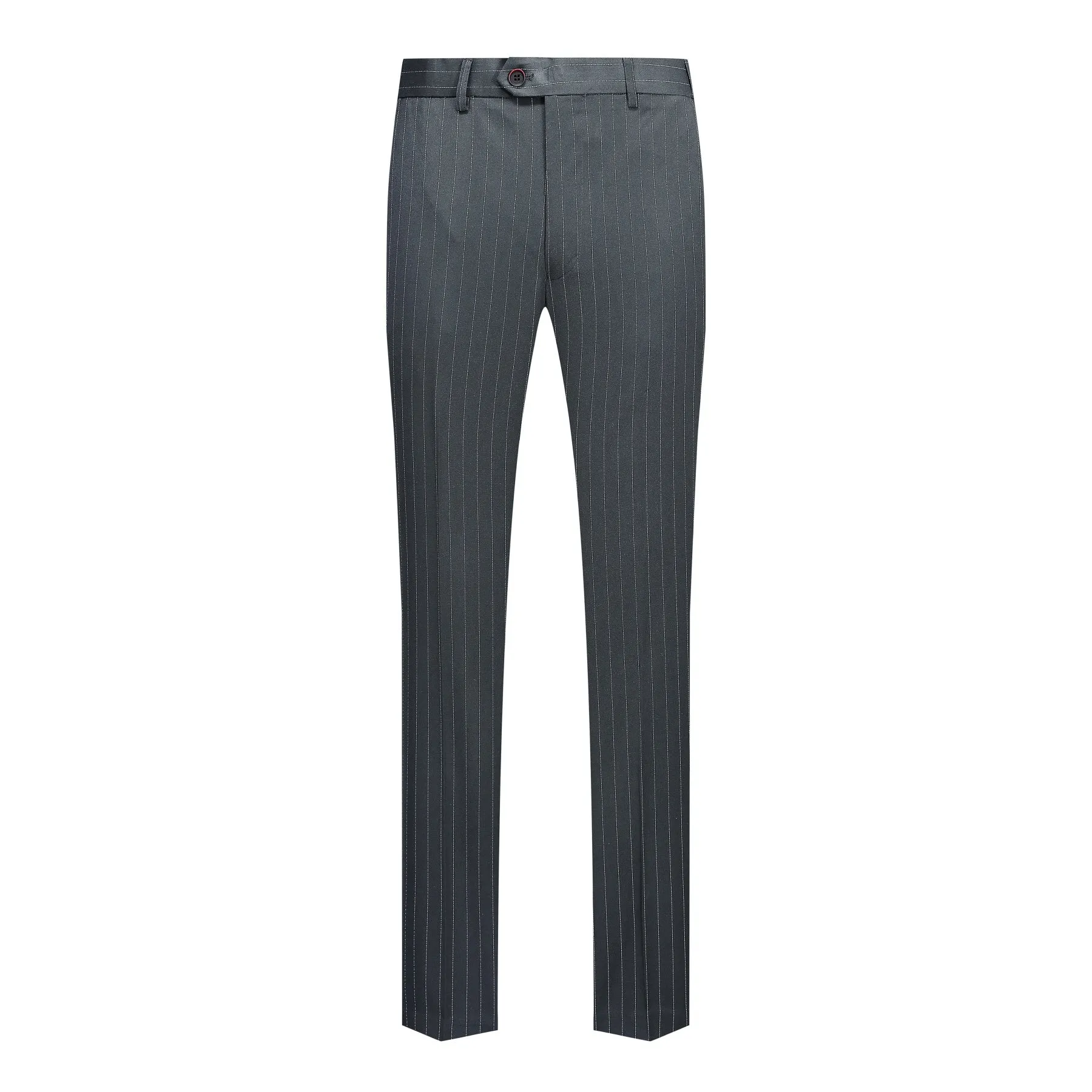 Classic Grey 3-Piece Striped Suit
