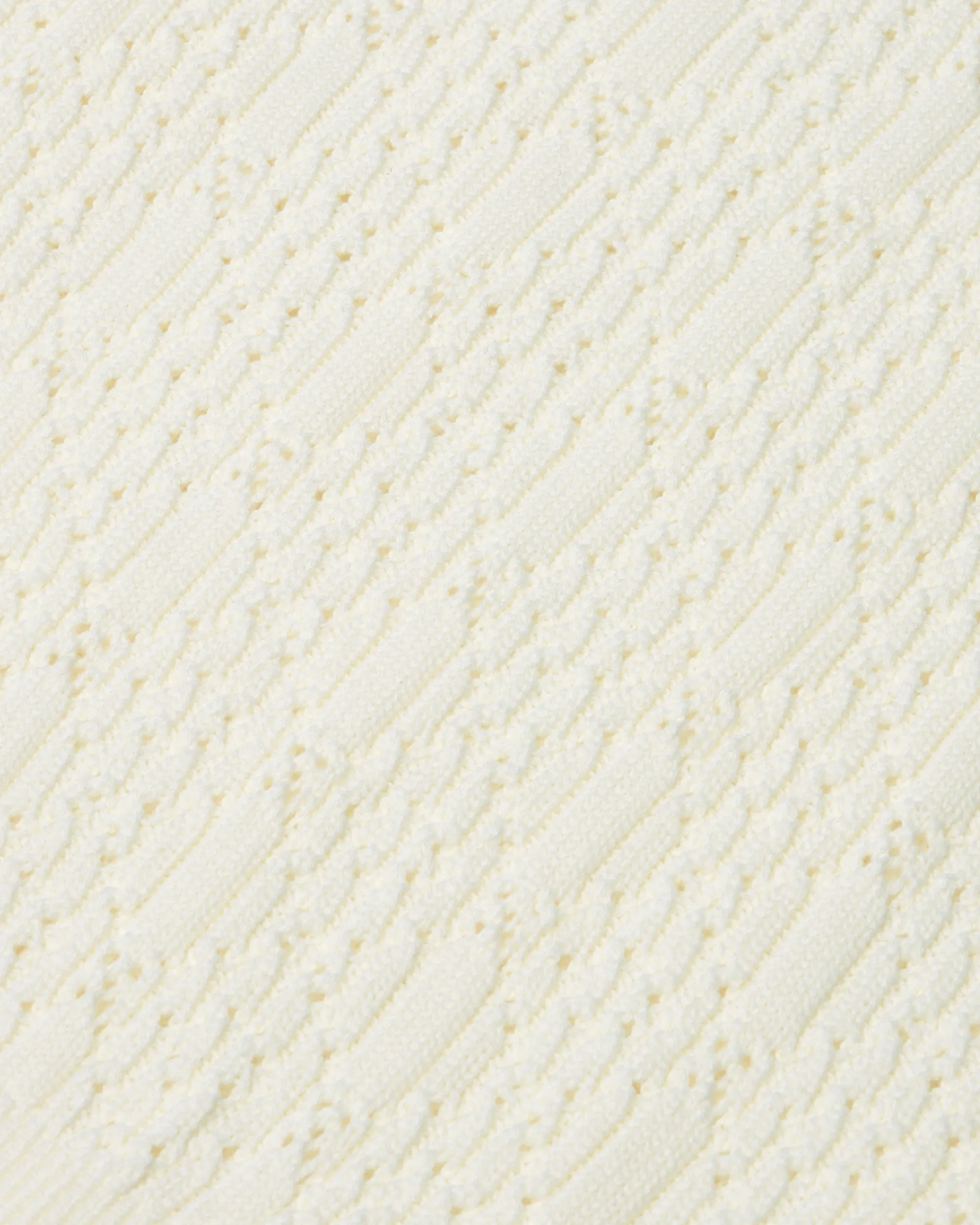 Diamond Knit Polo - Ivory