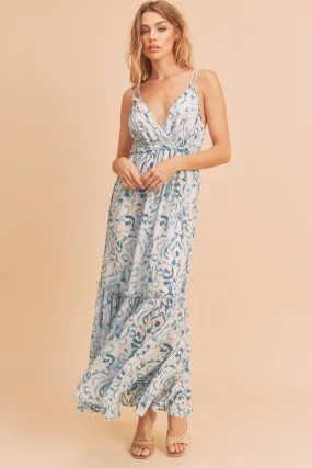 Floral Maxi Sundress with Ruffle Details
