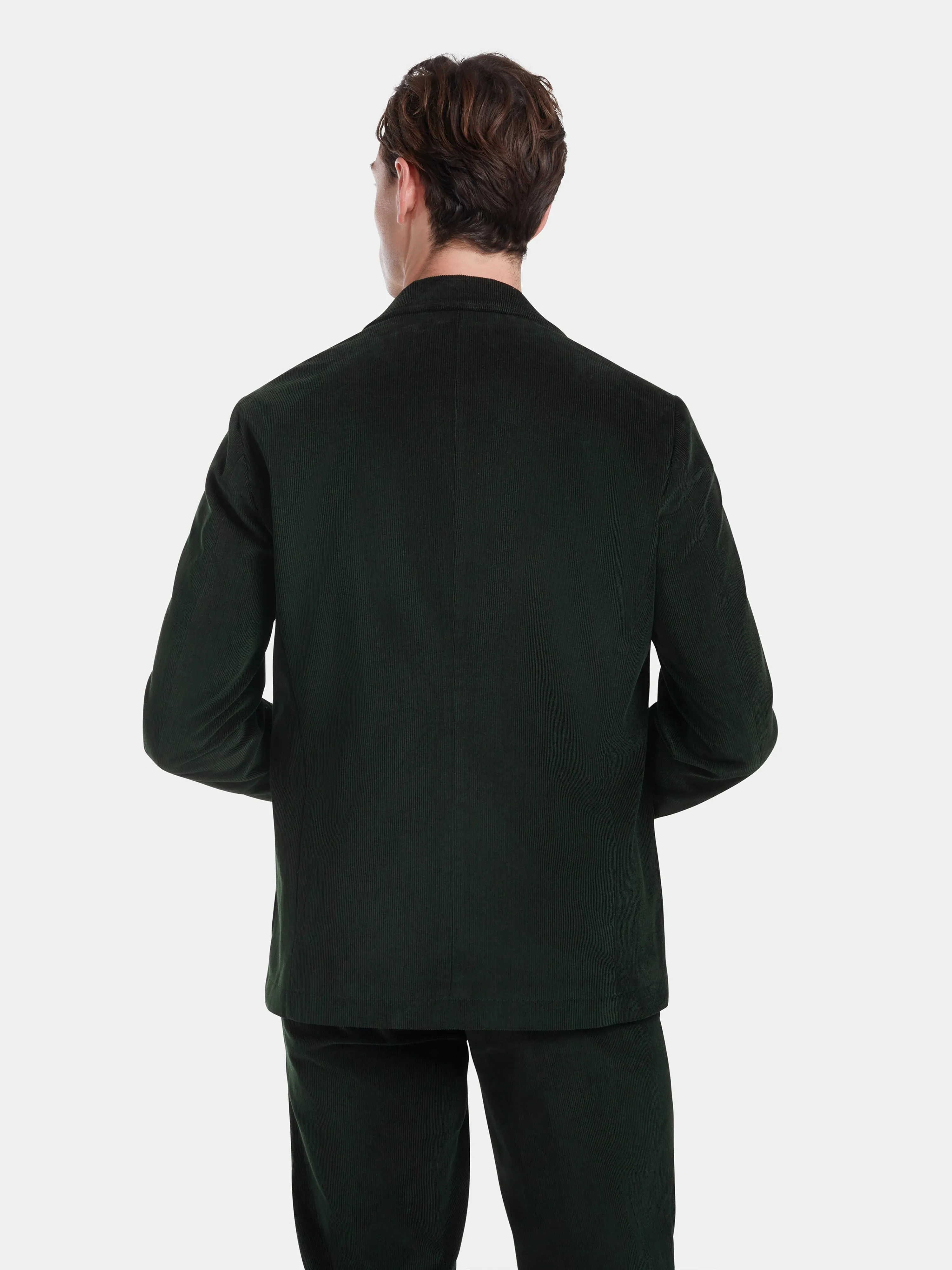 Forest Green Cotton-Corduroy Blazer