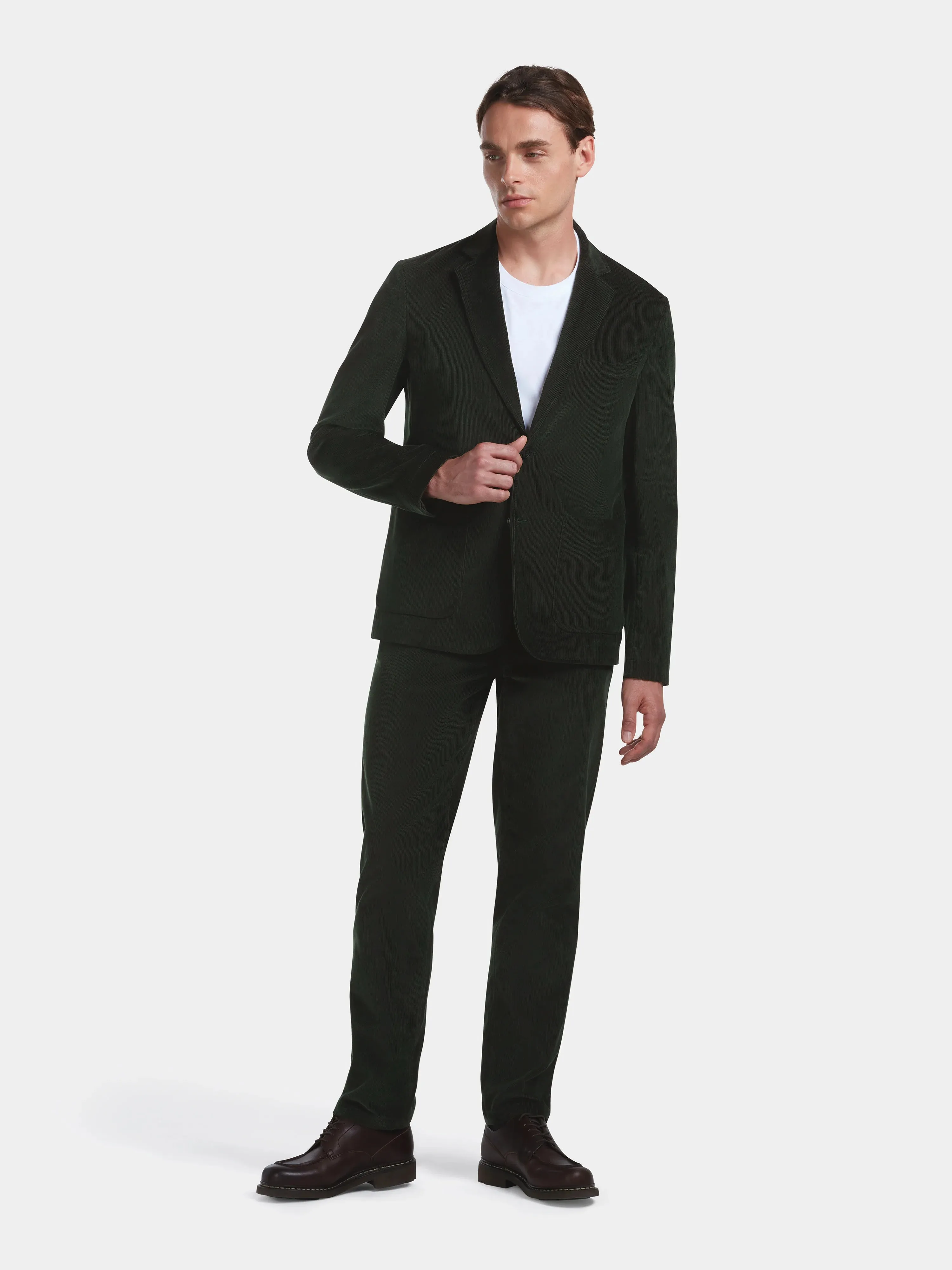 Forest Green Cotton-Corduroy Blazer
