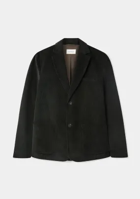 Forest Green Cotton-Corduroy Blazer