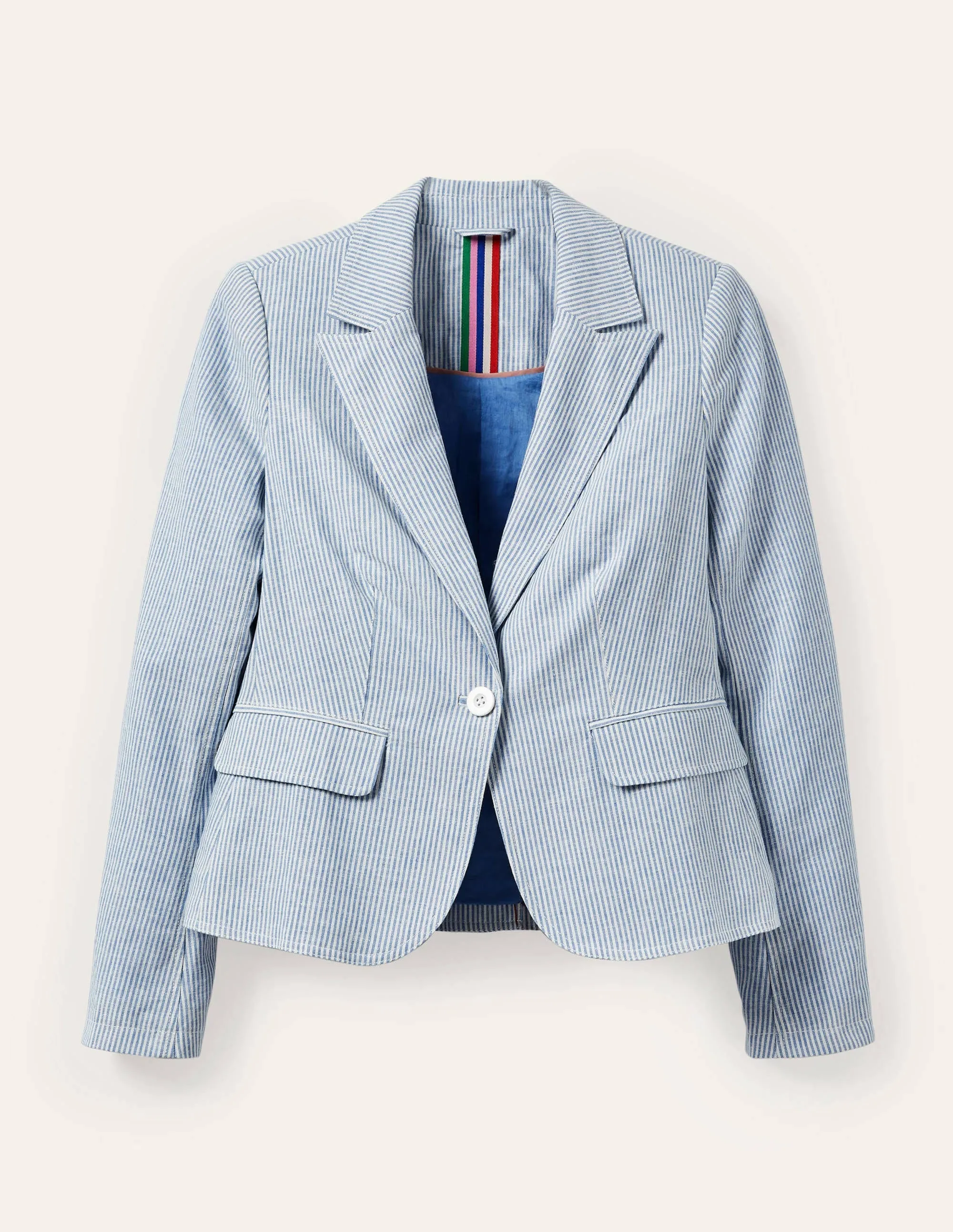 Framlingham Blazer-Cabin and Ivory Stripe
