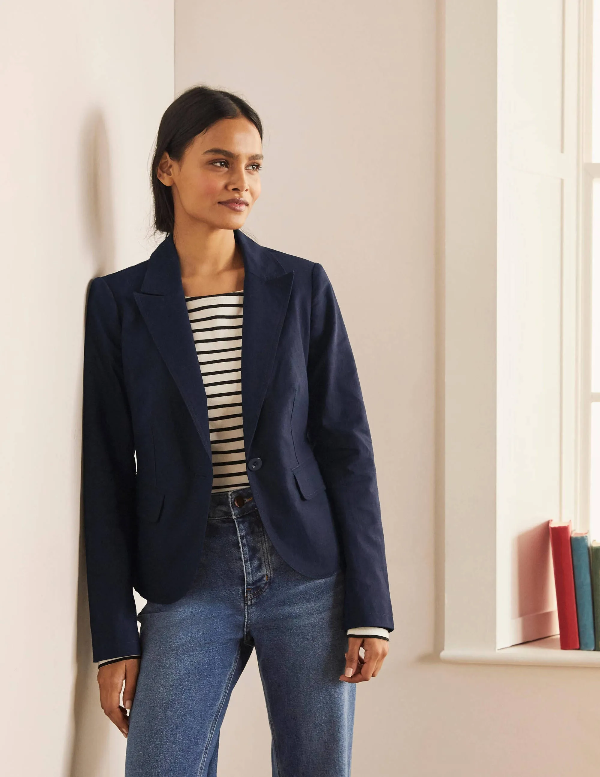 Framlingham Blazer-Navy