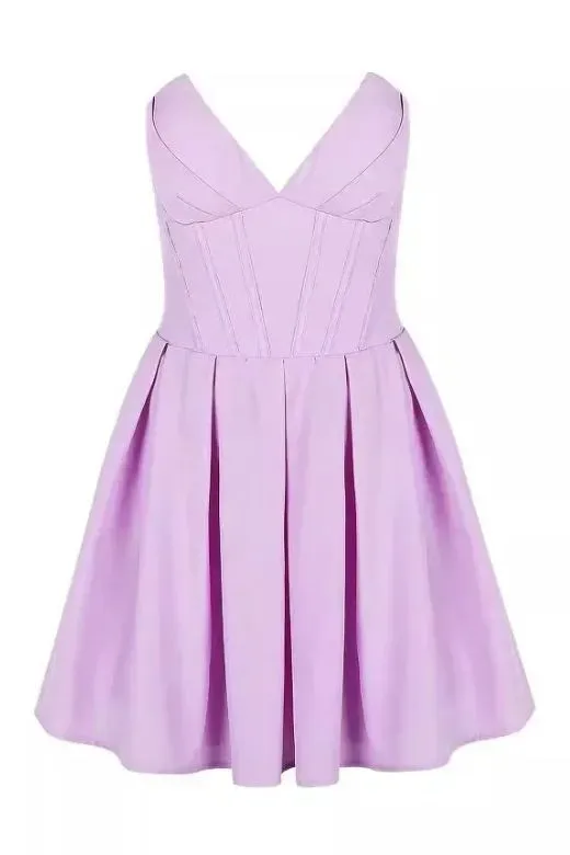 Gabbi Bodycon Mini Dress - Violet