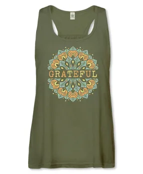 Grateful Blossom Mandala Racerback Tank
