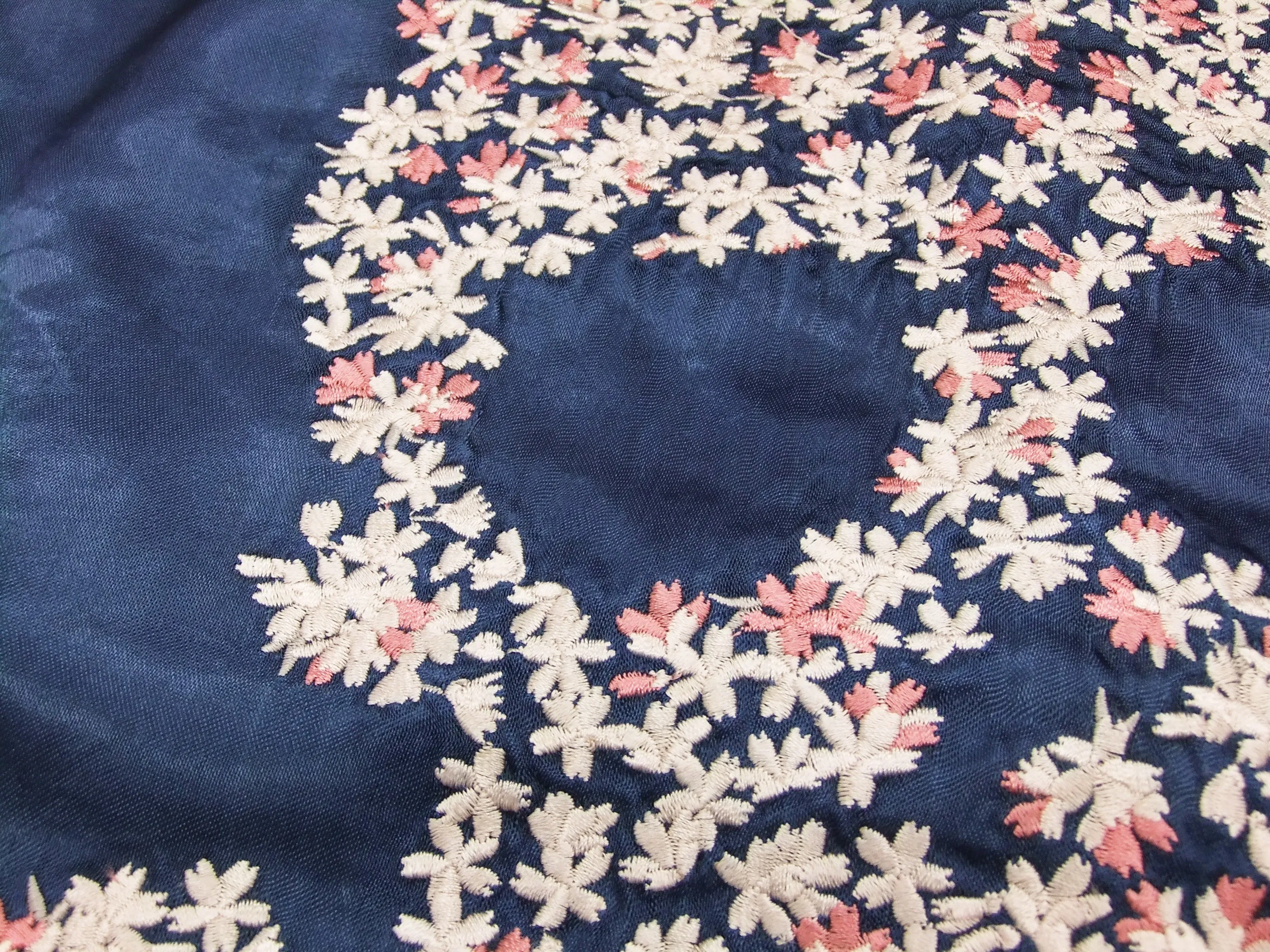 Hanatabi Gakudan Men's Japanese Souvenir Jacket Cherry Blossoms Skull Sukajan Script SSJ-509