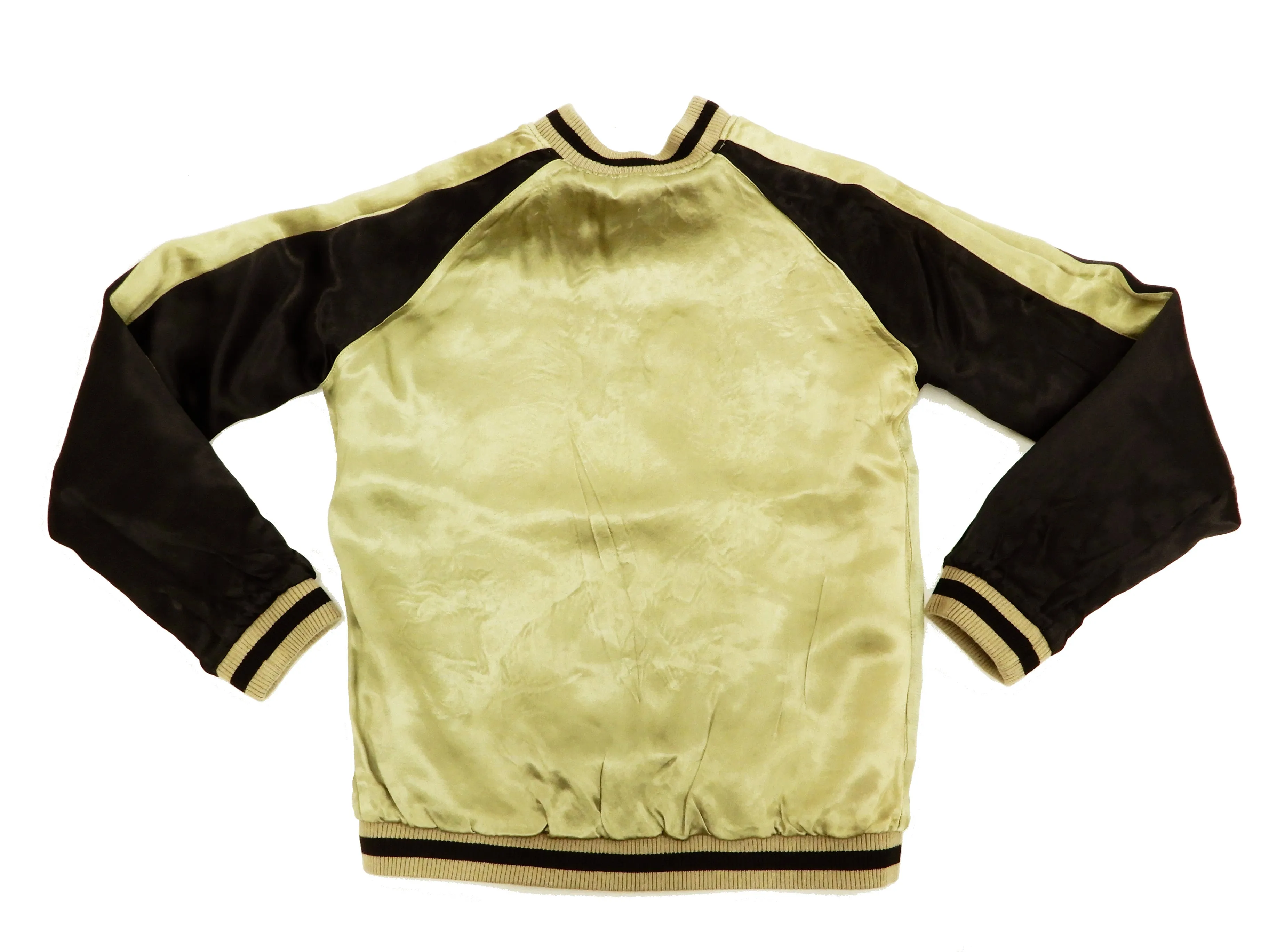Hanatabi Gakudan Men's Japanese Souvenir Jacket Japanese Rooster Art Sukajan Script SSJ-031