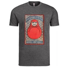 Heather Dark Gray "Daruma" Matchbox Cover T-Shirt