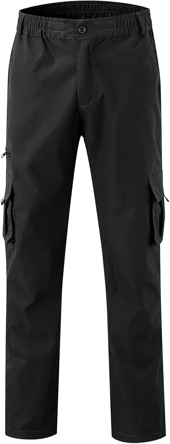 Hulpvktsgiq Mens Fashion Joggers Sports Pants - Cargo Pants Sweatpants Multi Pockets Trousers Mens Loose Fit Long Pants