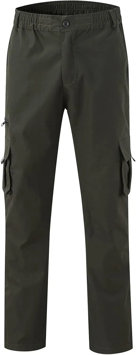 Hulpvktsgiq Mens Fashion Joggers Sports Pants - Cargo Pants Sweatpants Multi Pockets Trousers Mens Loose Fit Long Pants