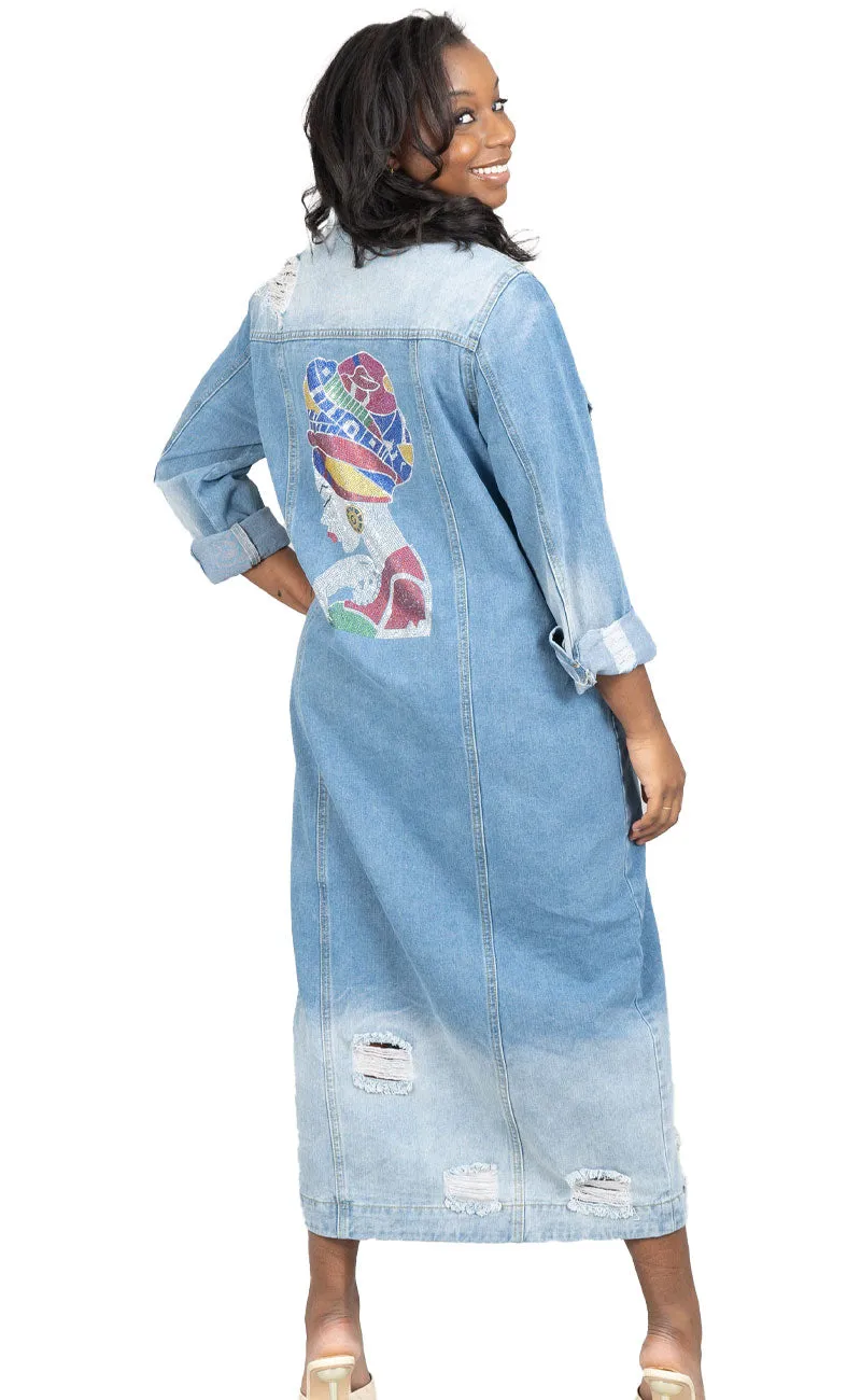 Kara Chic Denim Jacket CHH22157-Light Denim