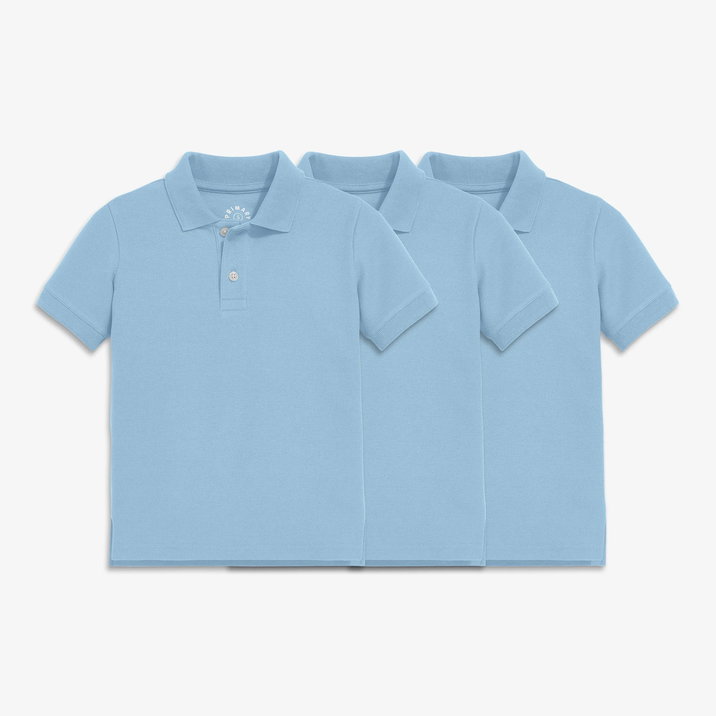 Kids short sleeve pique polo 3-pack seasonal