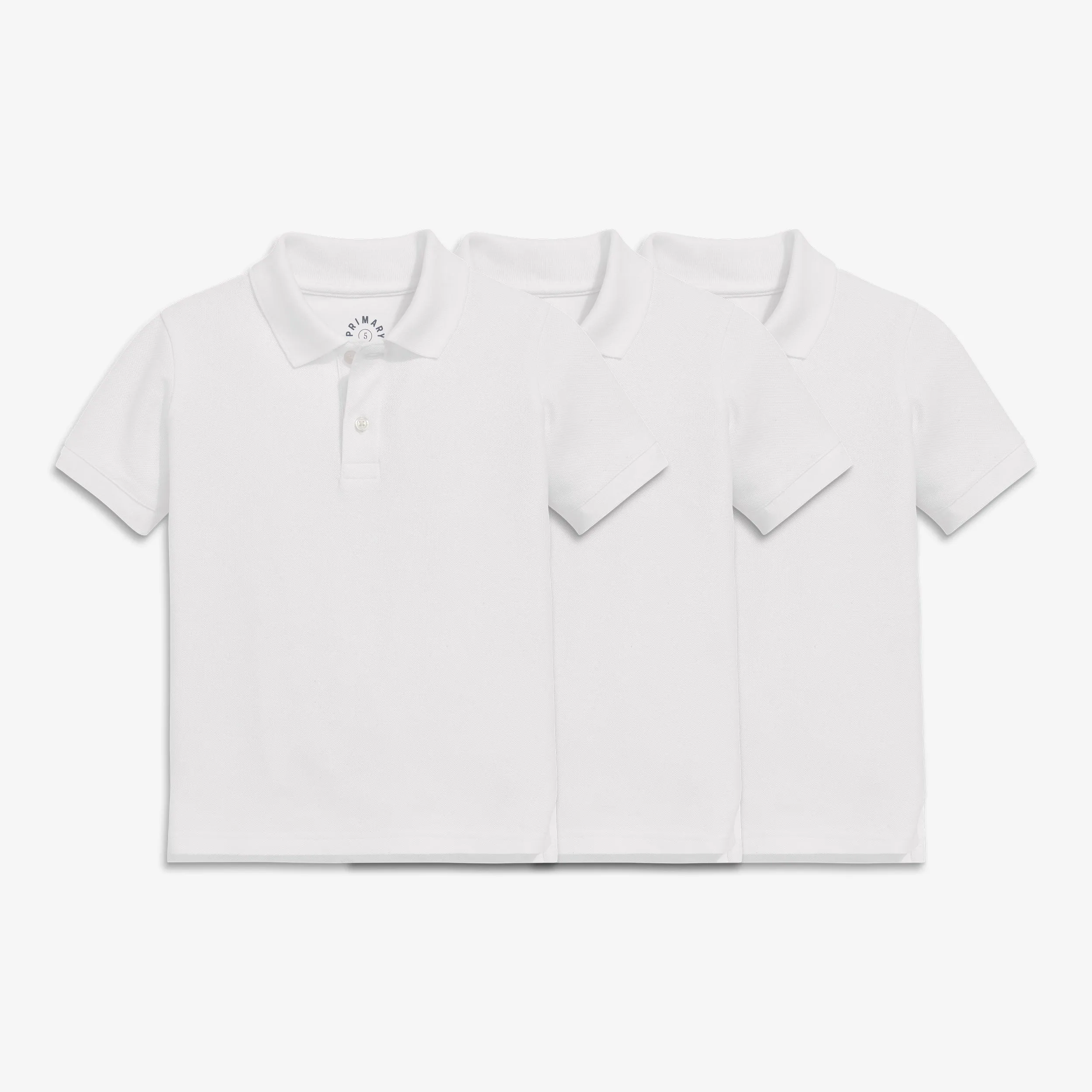 Kids short sleeve pique polo 3-pack seasonal