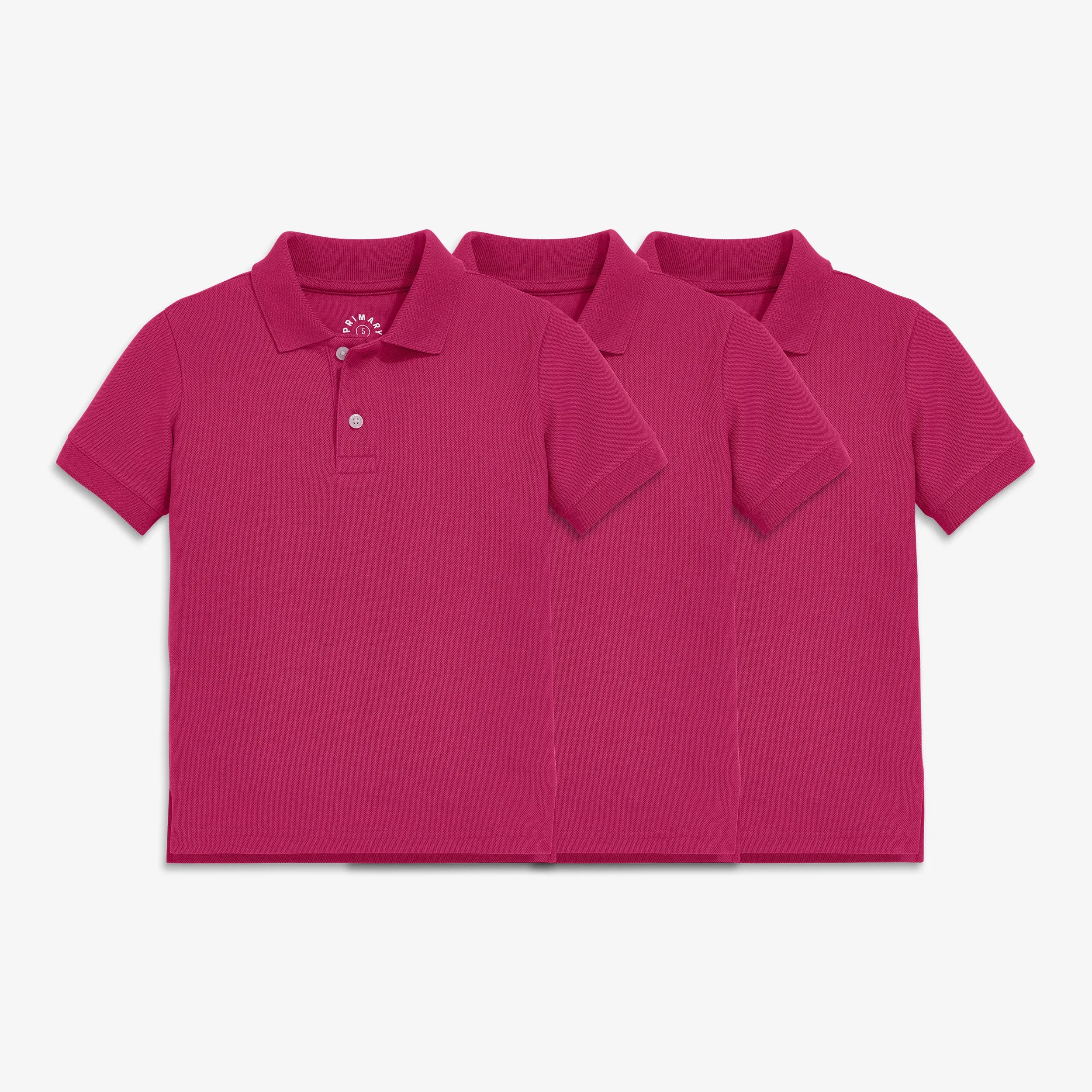 Kids short sleeve pique polo 3-pack seasonal