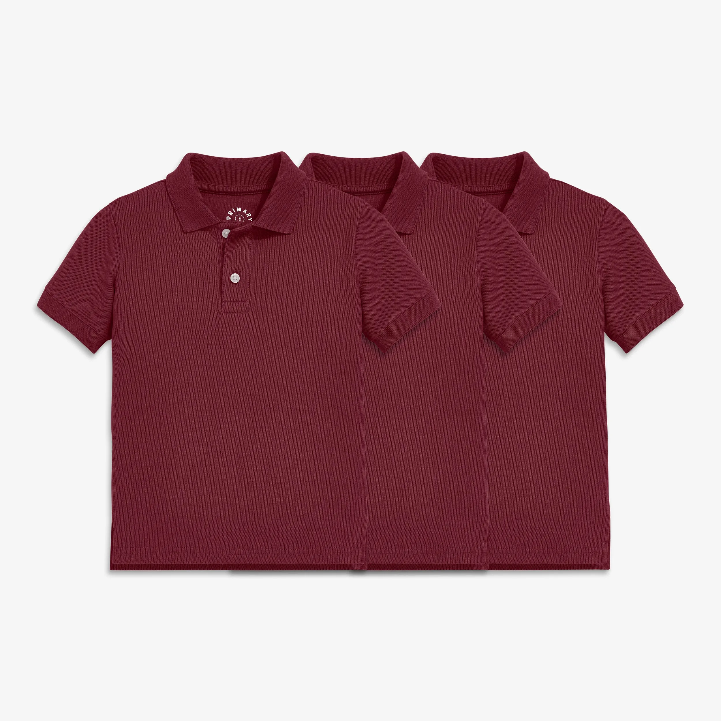 Kids short sleeve pique polo 3-pack seasonal