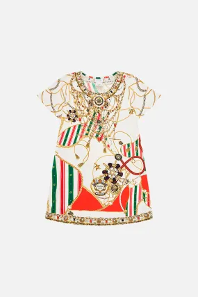 KIDS T-SHIRT DRESS WITH FLARE HEM 12-14 SALUTI SUMMERTIME