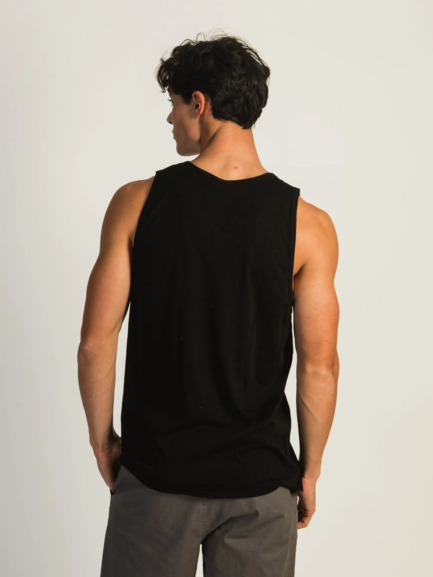 KOLBY PAUL PALM TANK - BLACK