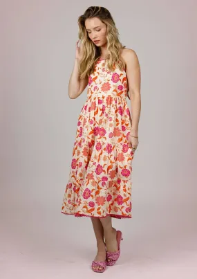 Laurette Dress - Ivory Pink
