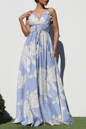 Lilies Floral Maxi Dress