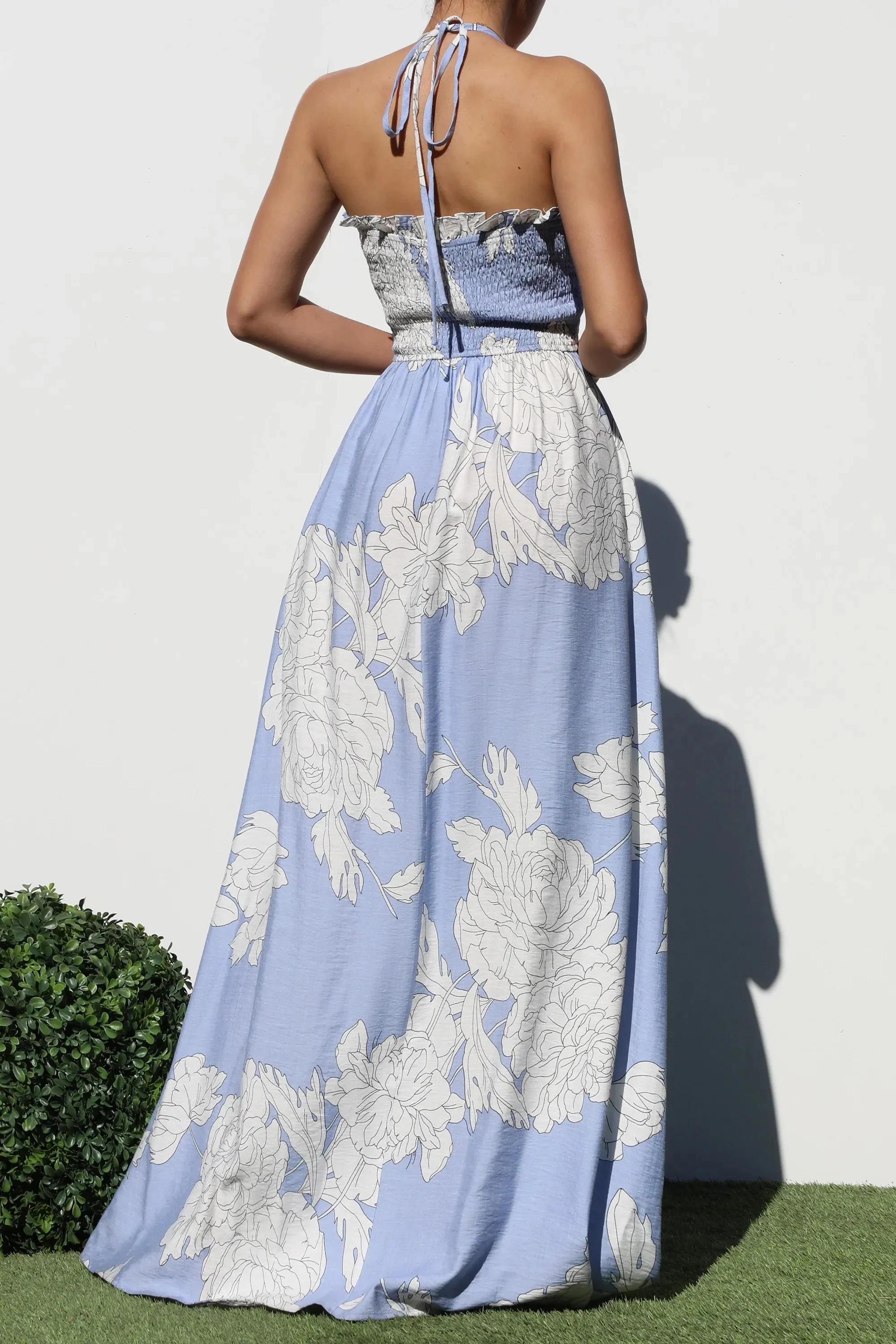 Lilies Floral Maxi Dress