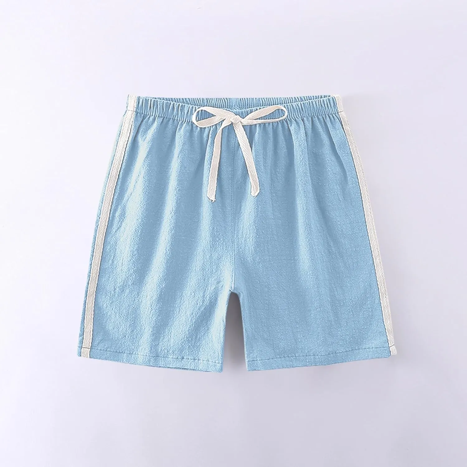 Linen for Children Boy Girl Fall Summer Straight Leg Pants Shorts Child 2025