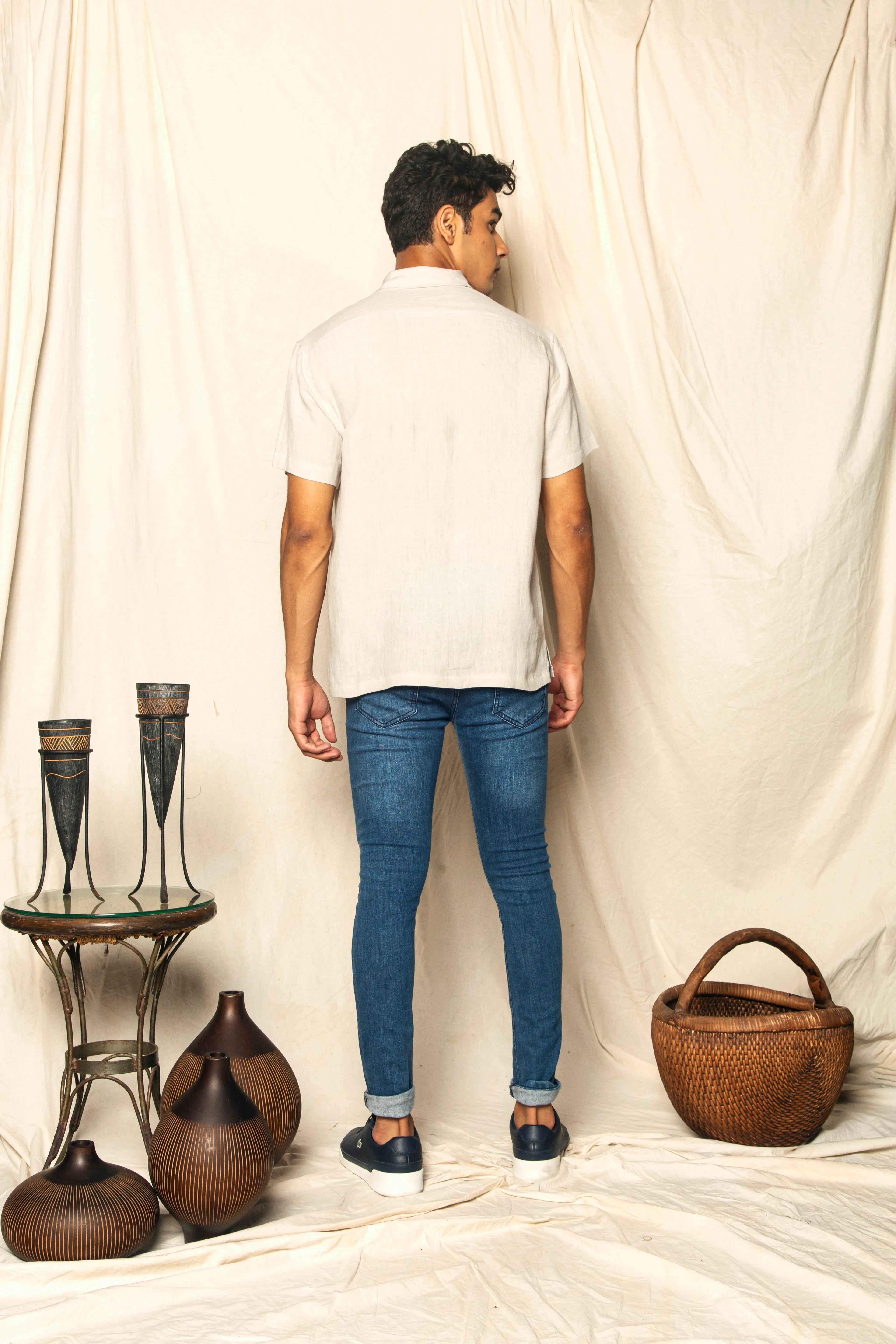 Linen Plain - Agate Gray